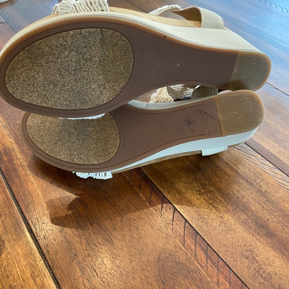 Lucky Brand Wedge Sandals - Picture 6 of 7